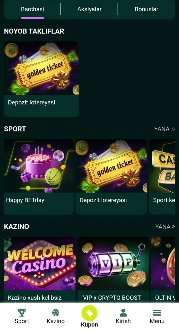 SpinBetter bonuslari — xush kelibsiz paket va bepul aylanishlar