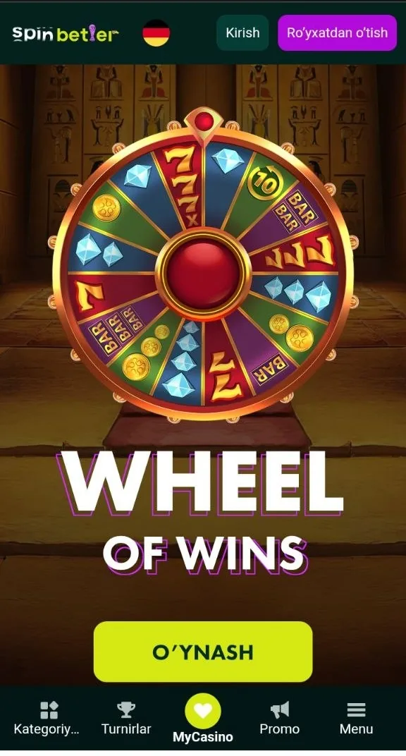 SpinBetter depozitsiz bonus — birinchi to'ldirishsiz taklif